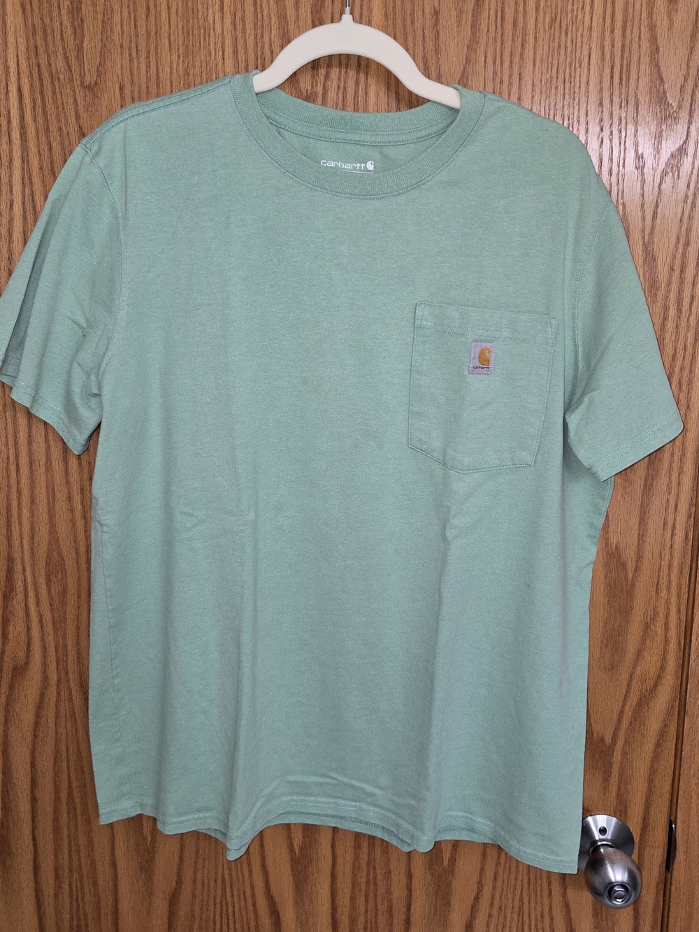 Carhartt Men's Xl Short Sleeve Loose Fit Pocket Tee in Mint Green